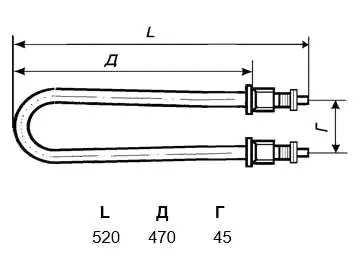 ТЭН 100А13/3,5Р220 (ТЭН-03А)-0